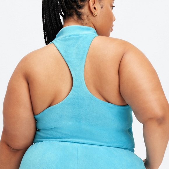Fabletics Terry Built-In Bra Tank in Aqua Blue, NWT Size 4X - Picture 3 of 6